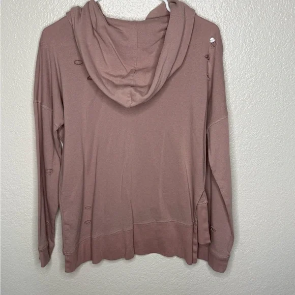 Abound Distressed Taupe Hoodie XS - Picture 4 of 4